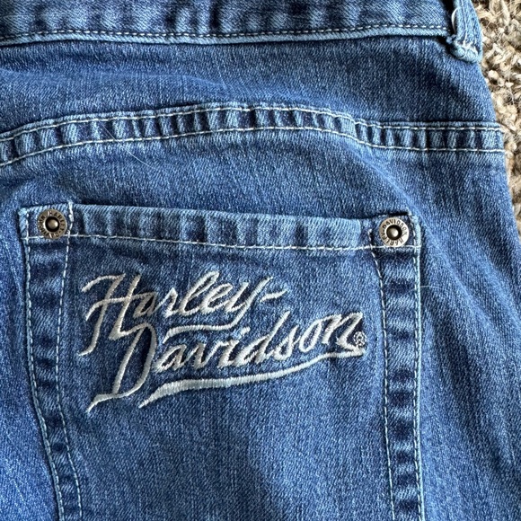 Women’s Harley Davidson Wide Leg Jeans Sz 12 - Picture 8 of 9